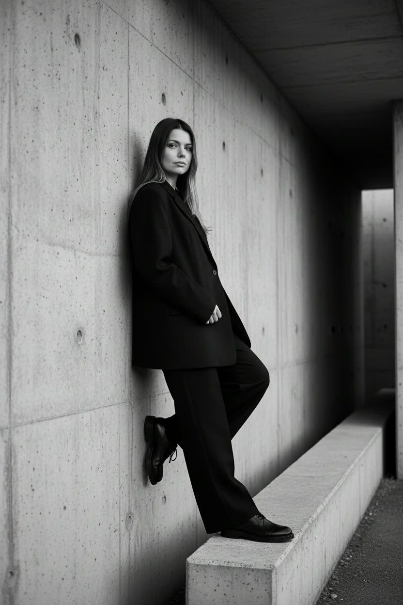 Brutalist black and white